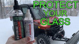 SHINE ARMOR: NANO GLASS COATING AND ANTI FOG: BEST WINDSHIELD PROTECTANT