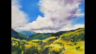 Pastel Painting Demo: View from Pilot Hill