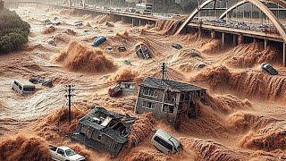 Brutal footage of flood in Spain!! Valencia, Murcia and Malaga are sunk