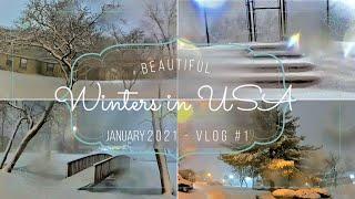 Vlog  #1 - [Day 1] Indianapolis First Heavy Snow Of 2021