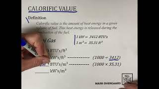 Calorific Value - Natural Gas