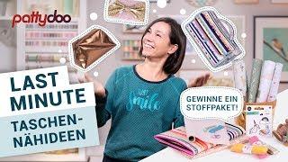 Last Minute Taschen Geschenke nähen | MIT VERLOSUNG #pattydoo