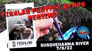 FishLab Nature Series Flutter Nymph Lure Testing on the Susquehanna River