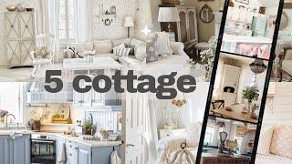 5 Charming Shabby Chic and Rustic Cottages Home Tours