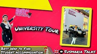 MY CAMPUS TOUR|SHEFFIELD HALLAM UNIVERSITY|Best way to find student accommodation@susmariatalks