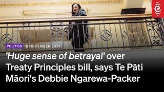 'Huge sense of betrayal' over Treaty Principles bill - Te Pāti Māori's Debbie Ngarewa-Packer | RNZ