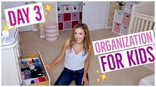  HOW TO ORGANIZE KIDS CLOTHES + TOYS  | CLEAN WEEK DAY 3 | Brianna K  + Simply Allie Collab