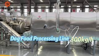 Full production line dry pet dog food extruder making machine Chenyang Sunrising Machinery