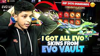 I GOT ALL EVO SKINS FROM EVO VAULT  Kerala's Lokesh Gamer is Back  Free Fire Malayalam