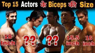 Top 15 Bodybuilder Actors Biceps Size | Salman Khan, Ajay Devgan, Aamir Khan, Akshay Kumar, Shahrukh