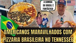 Americanos Impressionado Com Pizzaria Brasileira Nos EUA