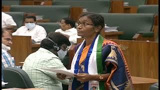 Dasari Sudha takes oath as MLA of Budvel || AP Assembly sessions - 18th November 2021