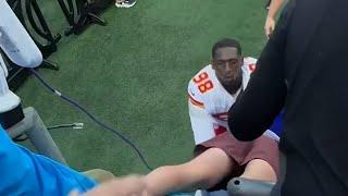 Kansas City Chiefs player catches young fan who fell from stands