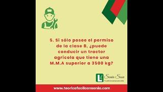  Pregunta 5 de PREGUNTAS SOBRE EL PERMISO DE CONDUCIR (Teórico B)