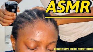 ASMR AGGRESSIVE FAST HEAD SCRATCHING   | INTENSE HEAD MASSAGE FOR THOSE WHO NEEDS DEEP SLEEP