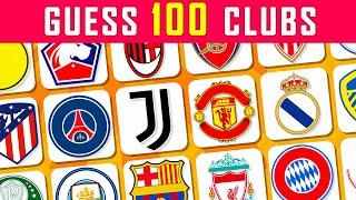 GUESS THE 100 CLUBS IN 3 SECONDS  | FOOTBALL QUIZ 2023
