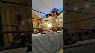 Dark Sheik Swanton Bomb into Leg Drop