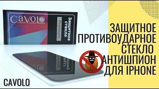 Защитное стекло антишпион для Iphone