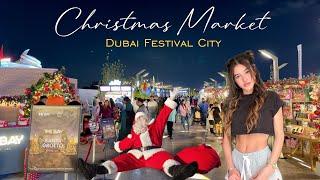 Dubai Festival City Mall Christmas Market at The Bay | Dubai Christmas Walking Tour