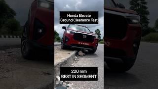 Honda Elevate Ground Clearance Test #Shorts #Honda #Elevate #Tamil #Review