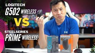 IN-DEPTH GAMING MOUSE COMPARISON - Logitech G502 Wireless VS SteelSeries Prime Wireless