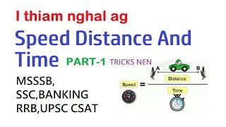 MIZO | SPEED DISTANCE AND TIME [part 1] WITH SHORT TRICKS | MSSSB,SSC,UPSC