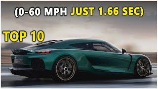 Top 10 fastest accelerating production cars of 2024 (0-60 mph time of just 1.66 seconds)