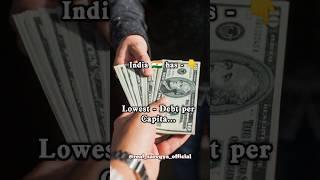 India has  - Lowest Debt per Capita, Lowest Plastic Consumption per Capita  #shorts