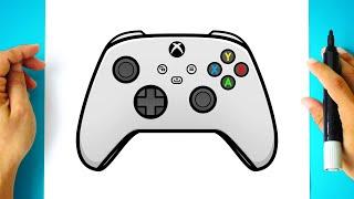 How to DRAW XBOX CONTROLLER step by step - Drawing XBOX