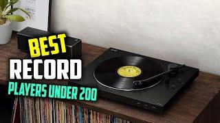 Top 5 Best Record Players Under 200 Review in 2022 | with Audio Technica AT91 Cartridge, Belt Drive