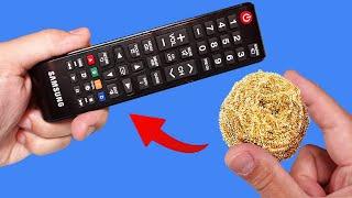 Take a Common Stainless Steel Wool and Fix All Remote Controls Your Home! How to Repair TV Remote!