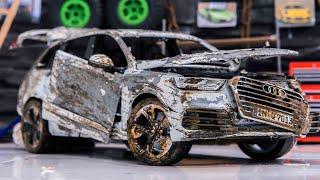 Restoration Abandoned Damaged Audi Q7 - 100$ Model Car Offroad