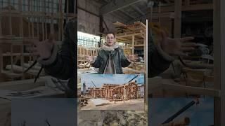 Полное видео про #postandbeam тут#drevocraft #древокрафт #зухрашакирова #красивыедома #wood #short