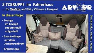 Sitzlounge im Ducato Fahrerhaus