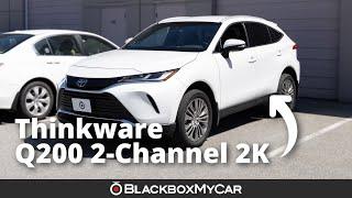 Thinkware Q200 2-CH 2K QHD Dash Cam x 2023 Toyota Venza Installation | BlackboxMyCar