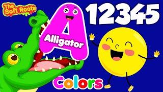 Learn ABC Phonics Shapes Numbers Colors | Preschool Learning Videos For 3 Year Olds | #kidsvideos