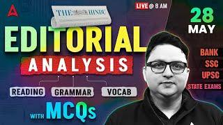 The Hindu Editorial Analysis | 28 May 2025 | Reading, Grammar, Vocab, MCQs | The Hindu Analysis