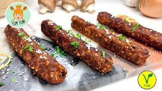 Best vegan sausages | for pan or BBQ, made of mushrooms