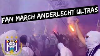 ULTRAS ANDERLECHT FAN MARCH! KAA GENT VS RSC ANDERLECHT!! CUPFINAL!