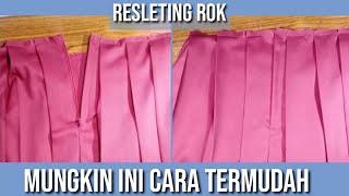 Cara Cepat Menjahit Resleting Rok