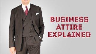 Business Attire Dress Code For Professional Men