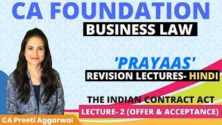 CA Foundation_Revision Lecture 2 || The Indian Contract Act