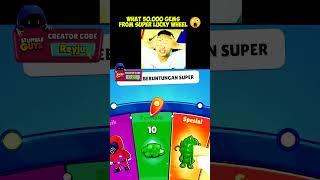 WHAT JACKPOT! I GOT 50.000 GEMS FREE SUPER LUCKY WHEEL  0,001% Chance Broo 