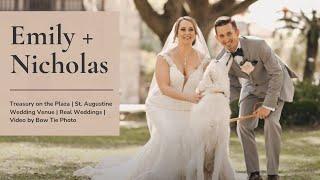 Emily + Nicholas' Wedding at The Treasury on The Plaza | St. Augustine Wedding Venue