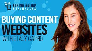 Buying Content Websites & Quitting The 9-5 with Stacy Caprio