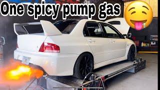 Evo 8 built on 6466 dyno session gets spicy in the streets