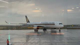 Singapore Airlines A350. Paris to Singapore