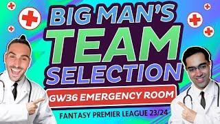 FPL GW 36 BIGMAN'S TEAM SELECTION | TRANSFERS, CHIP STRATEGY, Q&A