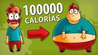 ¿Qué pasa si comes 100 000 calorías?