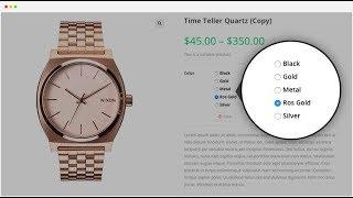 How To Create WooCommerce Radio Select Swatches For Variable Product Attributes (Manually Attribute)